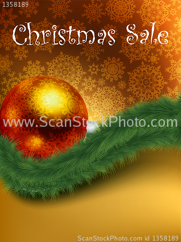 Image of Christmas sale card templates. EPS 8