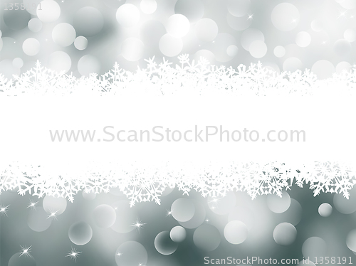 Image of Christmas abstract bokeh card. EPS 8