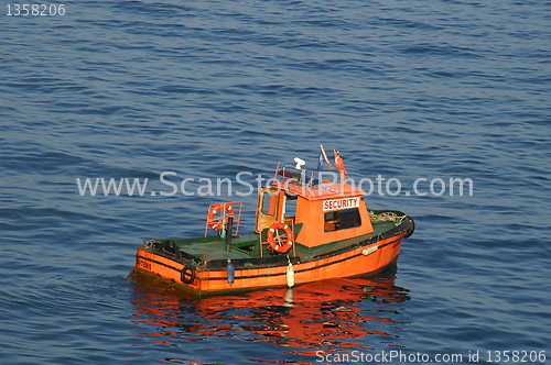 Image of Security boat on a port