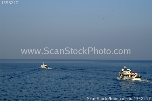 Image of cruise ship in a port