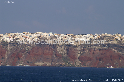 Image of Aegean sea, Santorini island