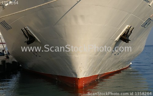 Image of cruise ship in a port