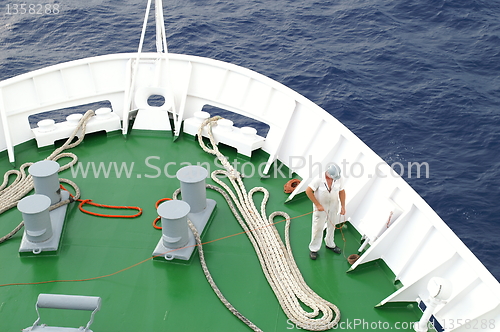 Image of cruise ship in a port