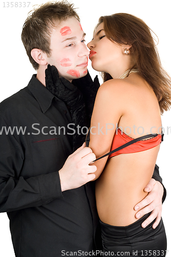 Image of nice kissing couple