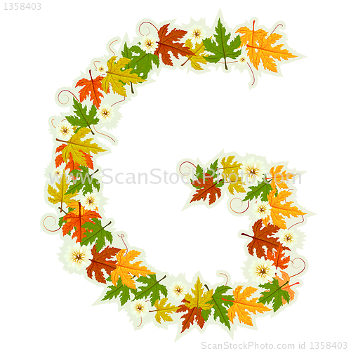 Image of Pattern floral letter G