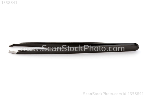 Image of Black eyebrow tweezers 