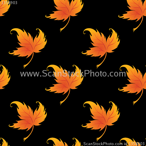 Image of Wallpaper with curling leaves of a plant