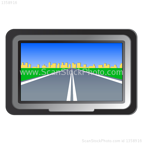 Image of GPS navigation - vector illustration