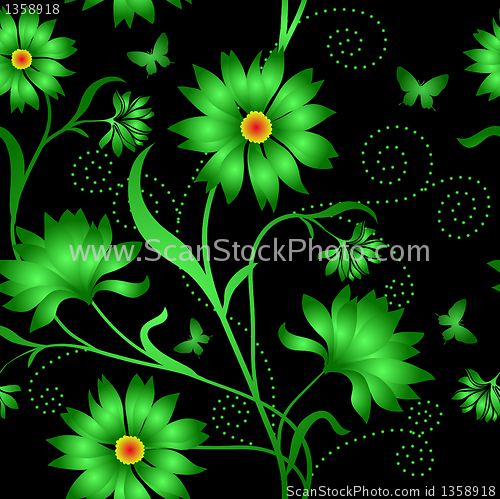 Image of Elegance Seamless color pattern on background, vector illustrati