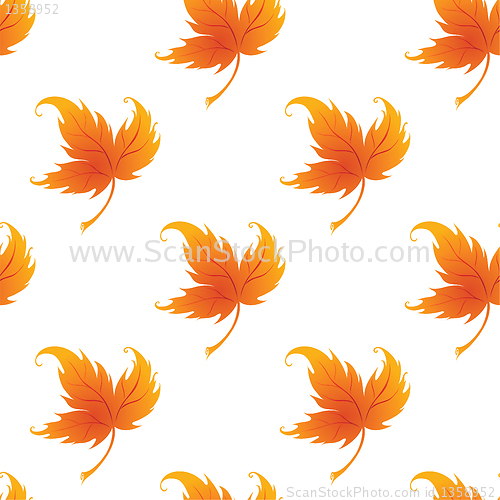 Image of Wallpaper with curling leaves of a plant