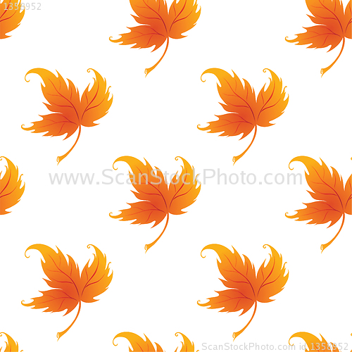 Image of Wallpaper with curling leaves of a plant