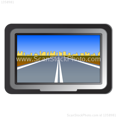 Image of GPS navigation - vector illustration