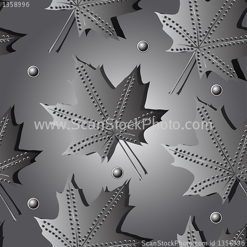 Image of A seamless pattern with leaf,autumn leaf background