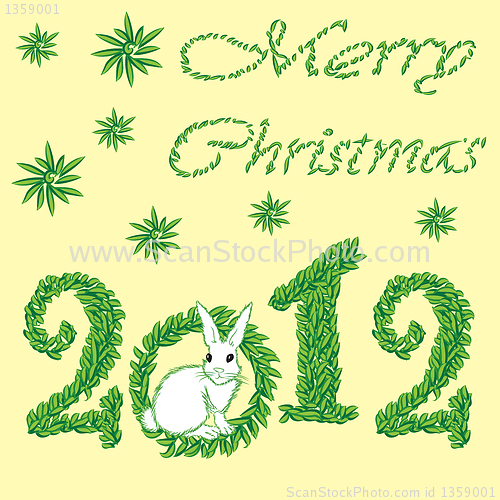 Image of Happy New Year 2012 greeting card