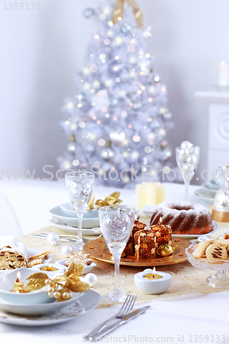 Image of Place setting for Christmas