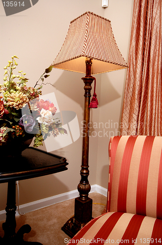 Image of lamp and chair in living room