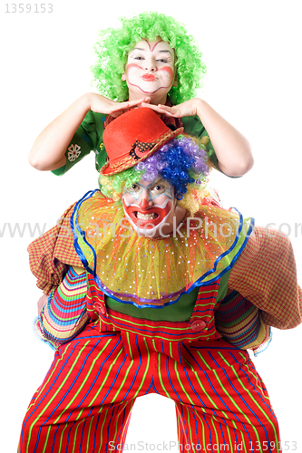 Image of A couple of funny clowns