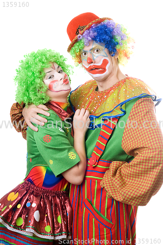 Image of Couple of funny clowns