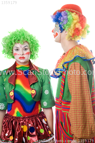 Image of A couple of serious clowns