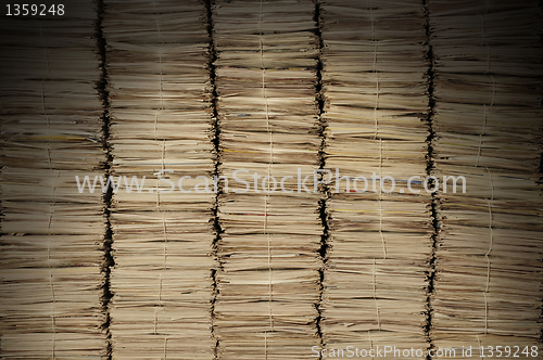 Image of Piles of newspapers to be recycled lit from above