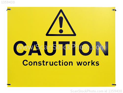 Image of Caution construction works