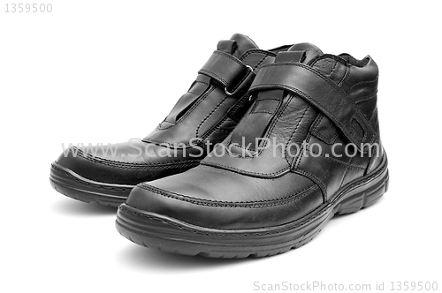 Image of Pair of black man's boots