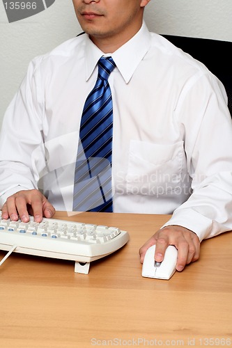 Image of Working businessman