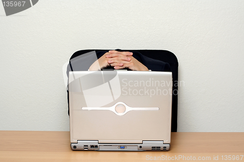 Image of Tired businessman