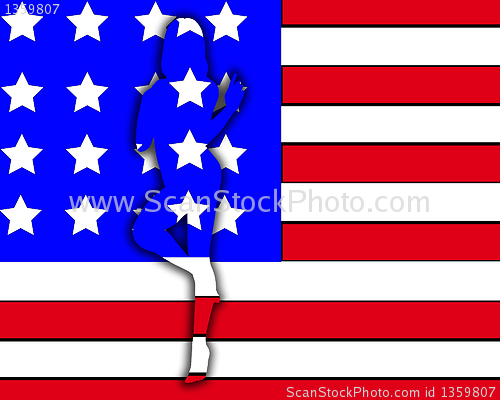 Image of Sexy USA Women Outline