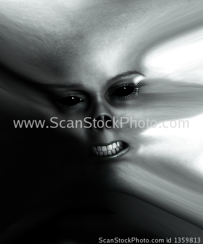 Image of Distorted Monster Face