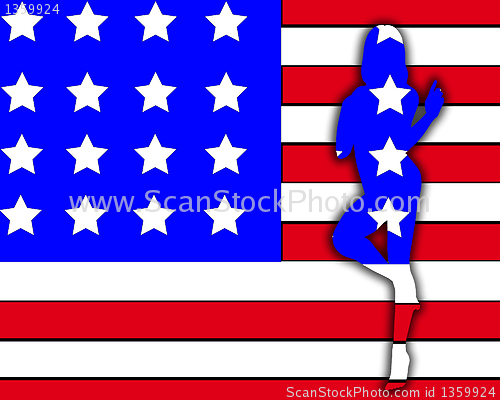 Image of Sexy USA Women Outline