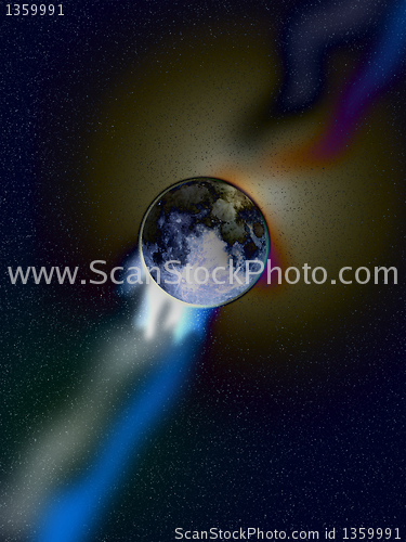 Image of Moon In Space
