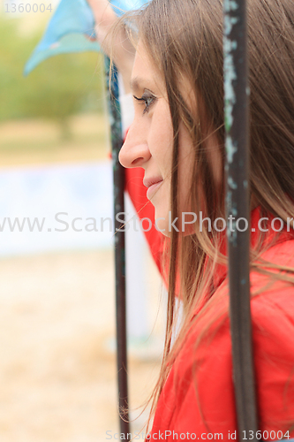 Image of Woman in red