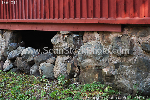 Image of old masonry in the basement