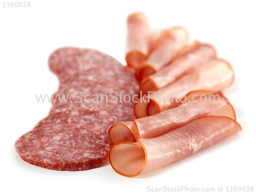 Image of salami sausage and prosciutto