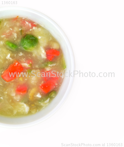 Image of vegetable cream soup