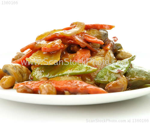 Image of chicken with vegetables