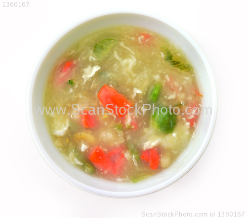 Image of vegetable cream soup