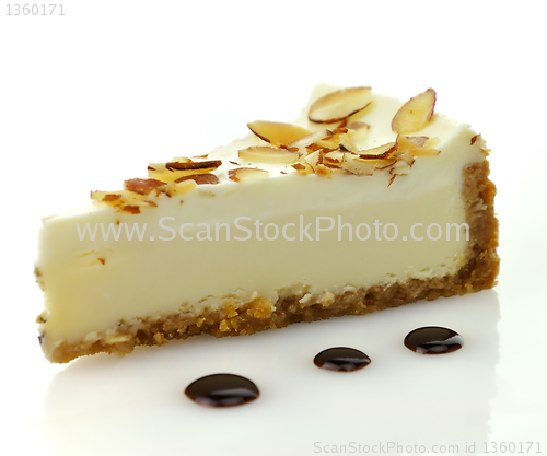 Image of white chocolate cheesecake