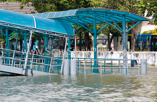 Image of Monsoon flooding in Bangkok October 2011