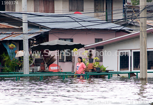 Image of Monsoon flooding in Bangkok October 2011