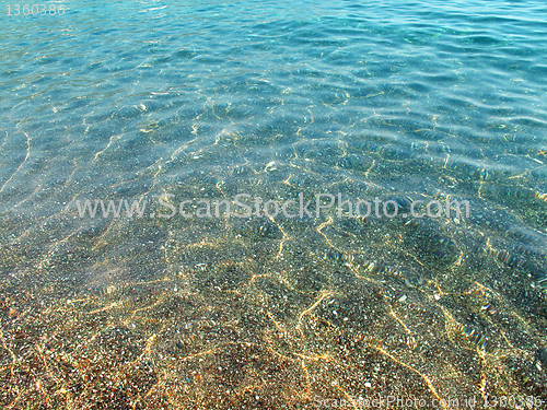 Image of transparent sea water