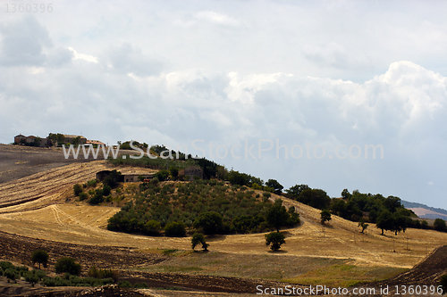 Image of Panoramic view of the hills of Gargano, Apulia,  Italy