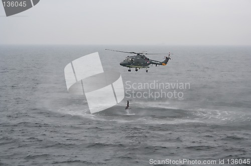 Image of helicopter rescue