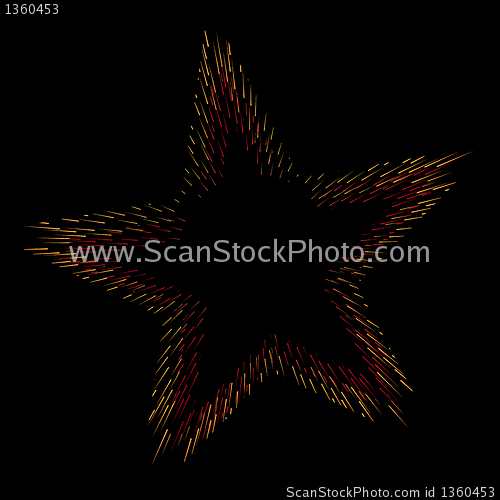 Image of Fire in star shape