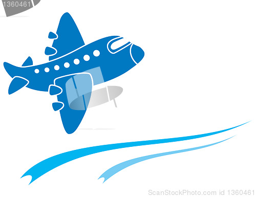 Image of Blue aeroplane