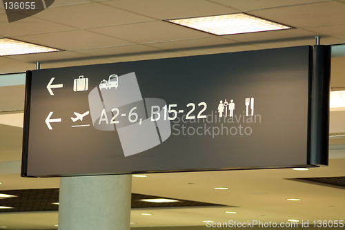 Image of airport sign