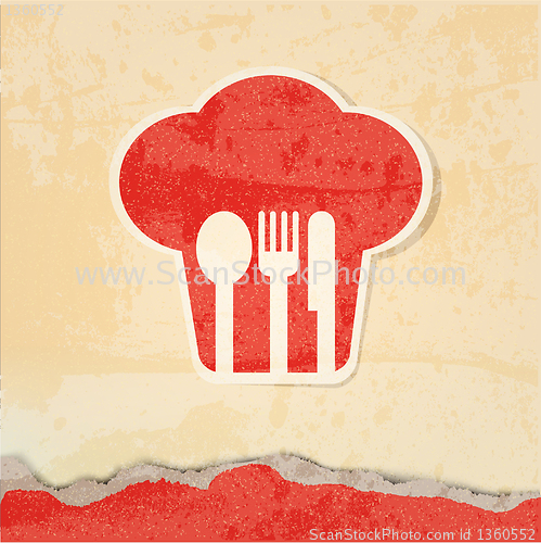 Image of restaurant menu retro poster