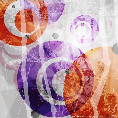 Image of Retro modern abstraction in color. Abstract Vector Background