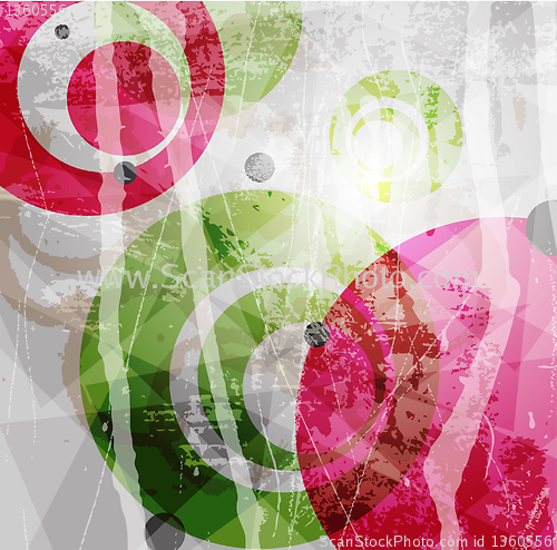 Image of Retro modern abstraction in color. Abstract Vector Background